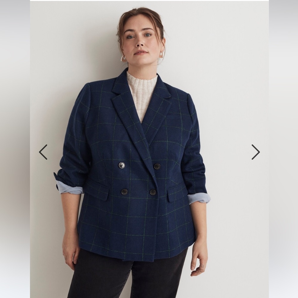 Madewell The Plus Rosedale Blazer in Plaid